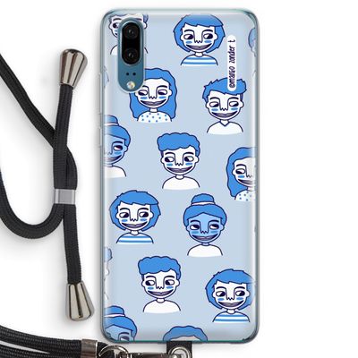 Gezichtjes: Huawei P20 Transparant Hoesje met koord