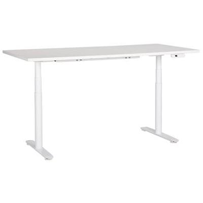 Beliani-DESTINAS-Elektrisch Verstelbaar bureau-Wit-180 cm-MDF