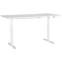 Beliani-DESTINAS-Elektrisch Verstelbaar bureau-Wit-180 cm-MDF