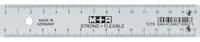 M+R Strong & Flexibel lat, met schaalverdeling voor recht- en linkshandigen, 15 cm, transparant