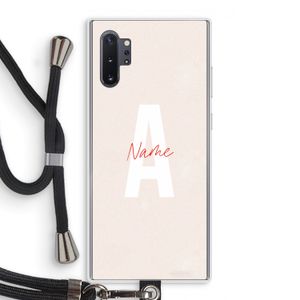 Strawberry Milkshake: Samsung Galaxy Note 10 Plus Transparant Hoesje met koord