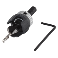 Wolfcraft Voorboor | Verzinkboor + D-stop | Ø3,2-12mm | 1 stuk - 2544000