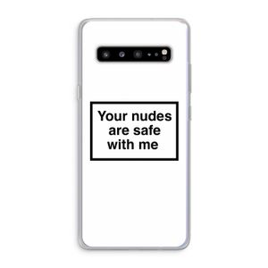 Safe with me: Samsung Galaxy S10 5G Transparant Hoesje