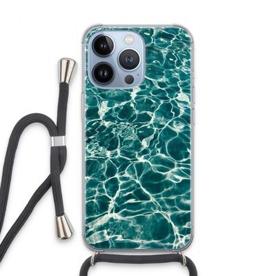 Weerkaatsing water: iPhone 13 Pro Transparant Hoesje met koord