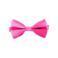 Roze verkleed vlinderstrikje 12 cm voor dames/heren   -