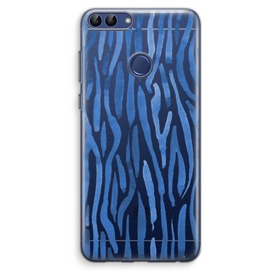 Blauwe nerven: Huawei P Smart (2018) Transparant Hoesje