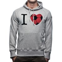 COPA Football - I Love Football Hooded Sweater - Grijs - thumbnail