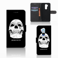 Telefoonhoesje met Naam LG G7 Thinq Skull Eyes - thumbnail
