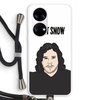 Let It Snow: Huawei P50 Transparant Hoesje met koord