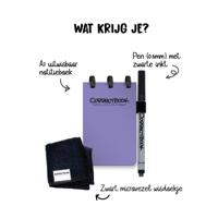 Correctbook A7 Original Pocket Petunia Purple - Uitwisbaar / Herschrijfbaar Notitieboek