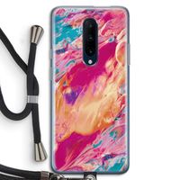 Pastel Echoes: OnePlus 7 Pro Transparant Hoesje met koord
