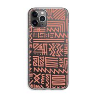 Marrakech Pink: iPhone 11 Pro Max Transparant Hoesje