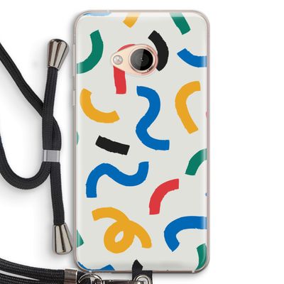 Illustratieve pop 2: HTC U Play Transparant Hoesje met koord