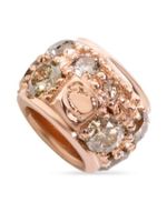 Dodo perle rondelle en or rose 9ct et diamant