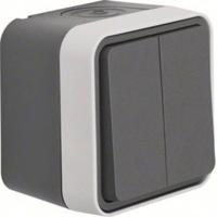Berker 50753515 W.1 (opbouw) Serietoets spatwaterdicht Grijs, Lichtgrijs 1 stuk(s)