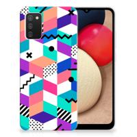 Samsung Galaxy A02s | TPU Hoesje | Blokken Kleurrijk