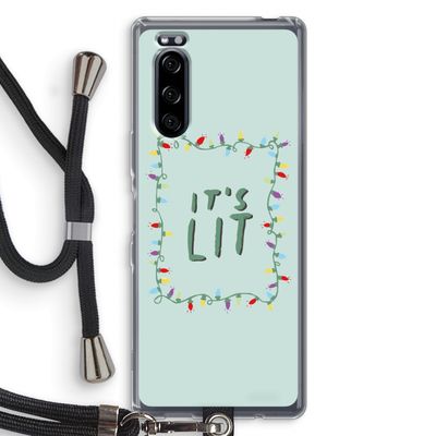 It's Lit: Sony Xperia 5 Transparant Hoesje met koord