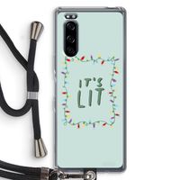 It's Lit: Sony Xperia 5 Transparant Hoesje met koord