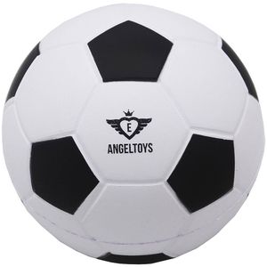 Angel Sports voetbal zacht 12,5 cm zwart/wit