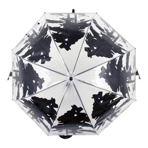 Esschert Design TP233 paraplu Zwart, Transparant Staal Volledig formaat