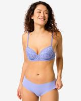 HEMA Dames Brazilian Micro Met Kant Blauw (blauw)