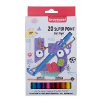 Bruynzeel Super Point Viltstiften 20 Stuks Bruynzeel Super Point Viltstiften 20 Stuks