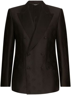 Dolce & Gabbana costume à boutonnière croisée - Noir