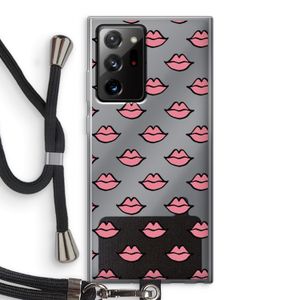 Lipjes: Samsung Galaxy Note 20 Ultra / Note 20 Ultra 5G Transparant Hoesje met koord