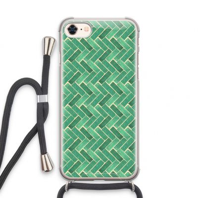 Moroccan tiles 2: iPhone 8 Transparant Hoesje met koord