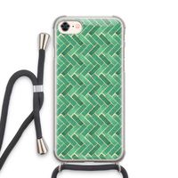 Moroccan tiles 2: iPhone 8 Transparant Hoesje met koord