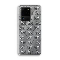 Zwarte poes: Samsung Galaxy S20 Ultra Transparant Hoesje
