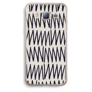 Marrakech Zigzag: Samsung Galaxy J3 (2016) Transparant Hoesje