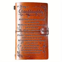 Handgemaakt Leren Notitieboek - "For My Granddaughter" - Boeken - Spiritueelboek.nl
