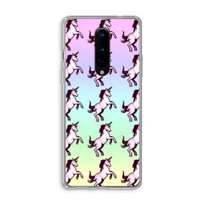 Musketon Unicorn: OnePlus 8 Transparant Hoesje