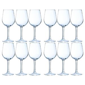 12x Luxe wijnglazen voor witte wijn 270 ml