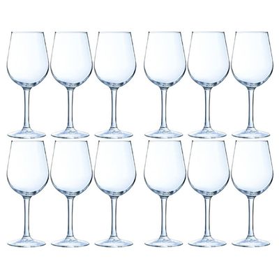 12x Luxe wijnglazen voor witte wijn 270 ml