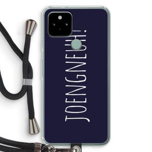 Joengneuh!: Pixel 5 Transparant Hoesje met koord