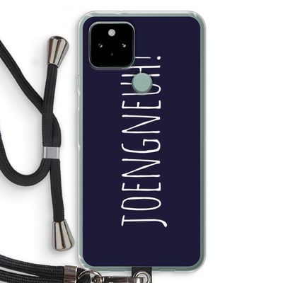 Joengneuh!: Pixel 5 Transparant Hoesje met koord