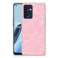 OPPO Reno 7 5G | Find X5 Lite TPU Case White Flowers - thumbnail