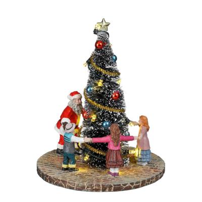 Dancing around the christmas tree battery operated l11,5xb11,5xh14 cm - Luville