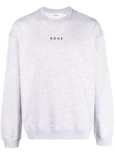 Róhe sweat à logo imprimé - Gris