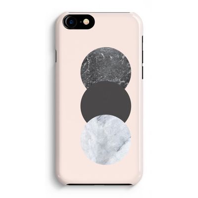 Marmeren cirkels: Volledig Geprint iPhone 7 Plus Hoesje