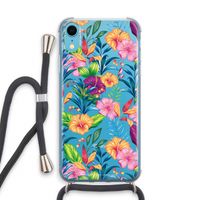 Tropisch 2: iPhone XR Transparant Hoesje met koord