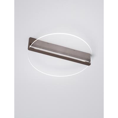 Lyora Strakke plafondlampNoah Ø 56cm koffie bruin - 9054447