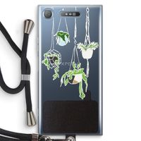 Hang In There: Sony Xperia XZ1 Transparant Hoesje met koord