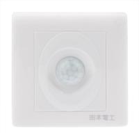 R285 Twee-draads systeem wandschakelaar menselijke Motion Sensor (AC110V / 220V)(White)
