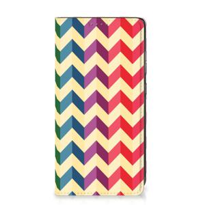 Samsung Galaxy A52 Hoesje met Magneet Zigzag Multi Color