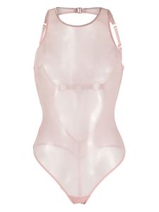 Bordelle body Kora à effet de transparence - Rose