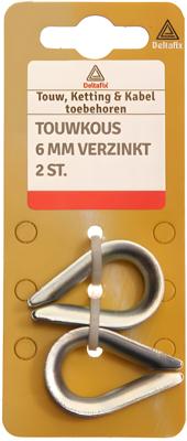 Touwkous 6mm verz 2st - Deltafix