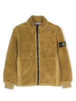 Stone Island Junior veste à patch logo Compass - Jaune